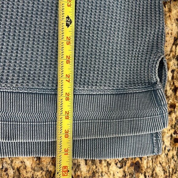 Soft Surroundings Blue Waffle Knit Hi-Low Hem Sweater Size L - Picture 8 of 8